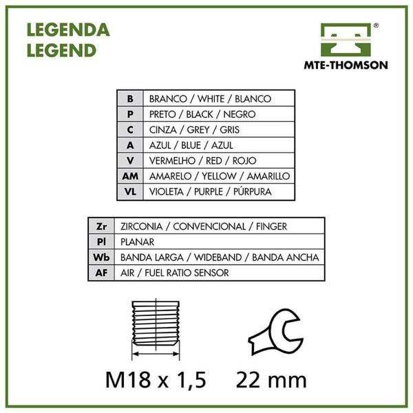 Imagem de Sonda lambda 1 fio gm corsa, s10, celta efi mte 781012040