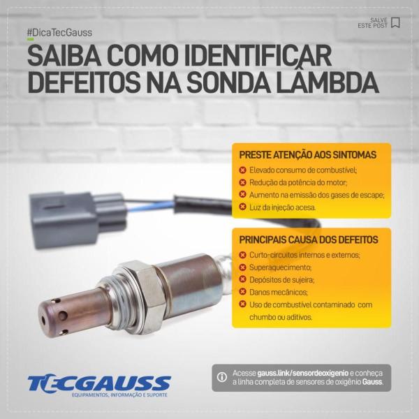 Imagem de Sonda lambda 12V  Chevrolet Prisma 2013 a 2023 Gauss GO8550