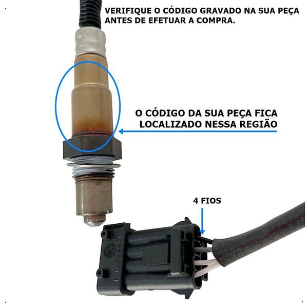 Imagem de Sonda Lambda Chery Face 1.3 Cielo 1.6 16v 4 Fios 0258006937