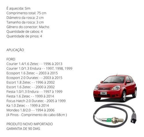 Imagem de Sonda lambda ford fiesta ka courier ecosport focus hatch mondeo - 93ab9f472aa pré catalisador