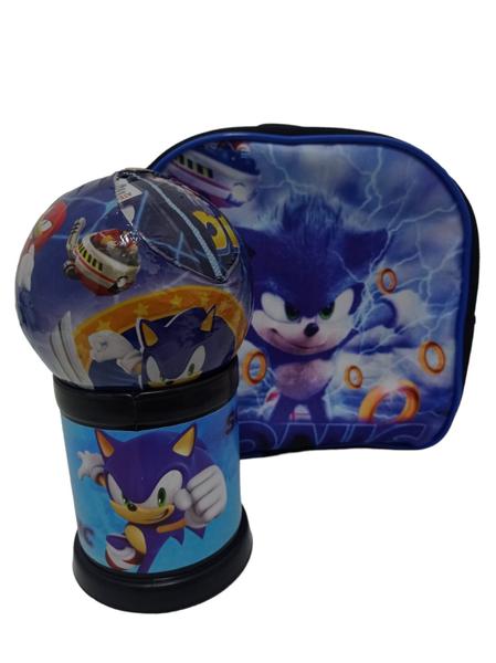 Imagem de Sonic Bola Surpresa Relogio Digital  Kit Oculos Bolsa