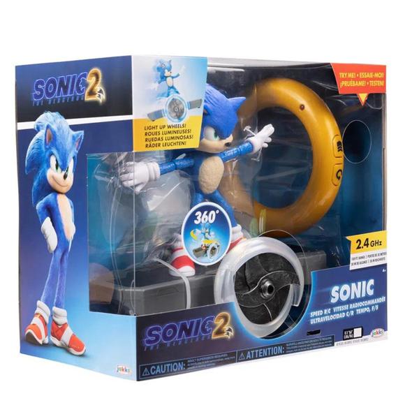 Imagem de Sonic Boneco Articulado Com Veículo De Rodas Luminosas 3429