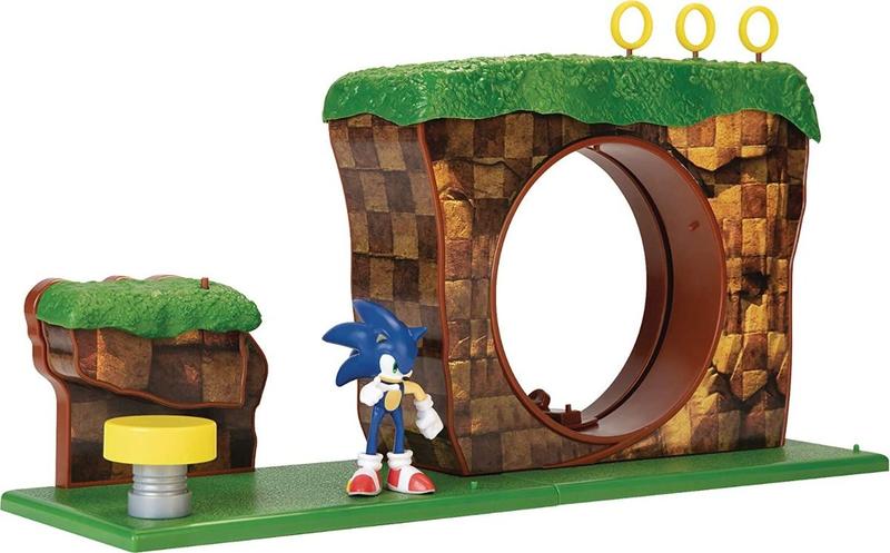 Imagem de Sonic O Ouriço - Green Hill Zone Playset Com Sonic Original