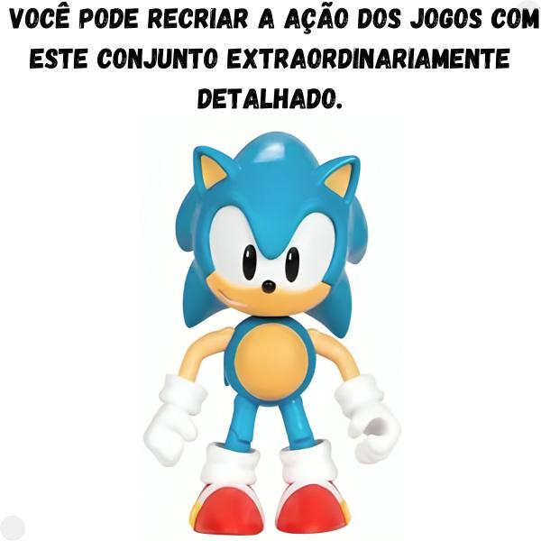 Imagem de Sonic The Hedgehog 30 Anos Pacote De 3 Bonecos Articulados