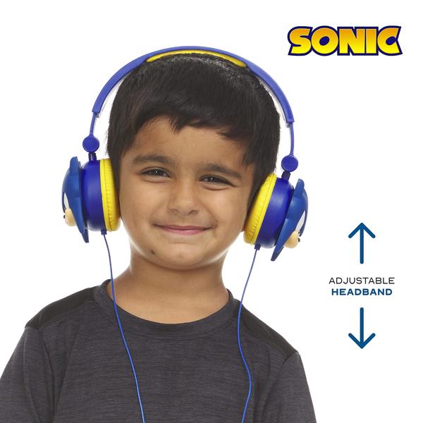 Imagem de Sonic The Hedgehog Over-Ear Fones de ouvido para crianças - Adjustab