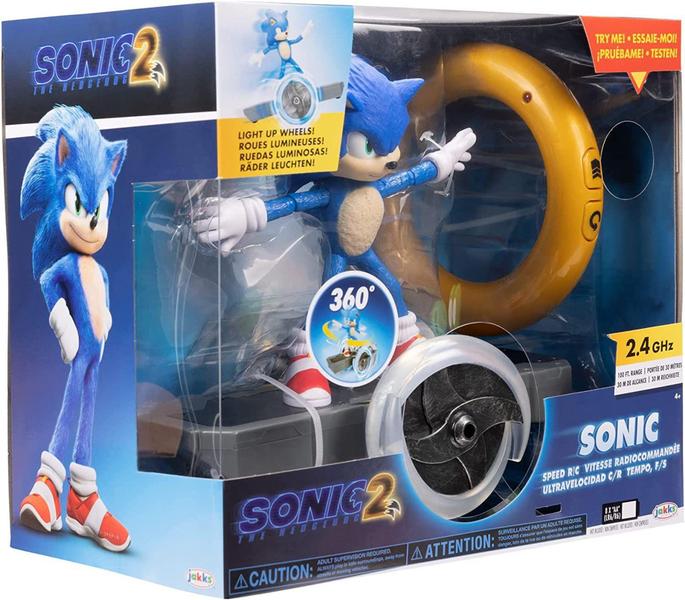 Imagem de Sonic the Hedgehog Sonic 2 Movie - Sonic Speed RC Veículo Oficial - Jakks