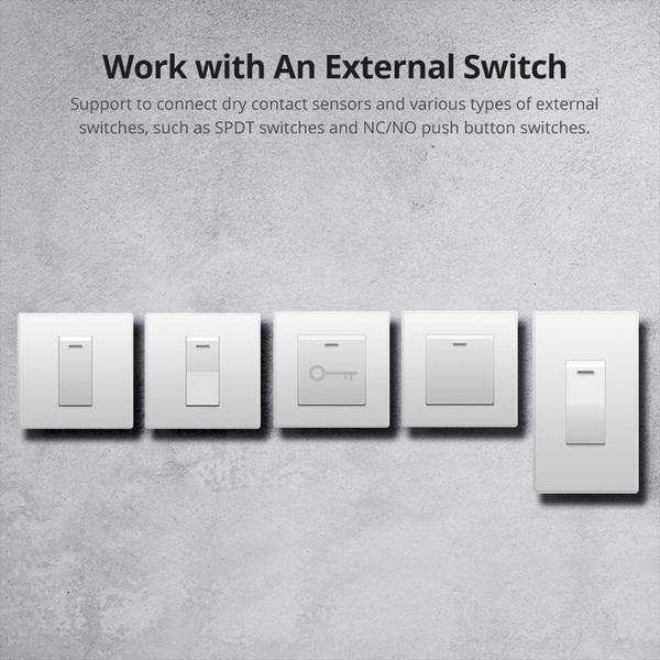 Imagem de SONOFF Mini R2 10A Smart WiFi Wireless Light Switch, Módulo UNIVERSAL DIY para Solução inteligente de Automação Residencial, Funciona com Amazon Alexa & Google Home Assistant, Sem Hub Necessário 5 pacotes