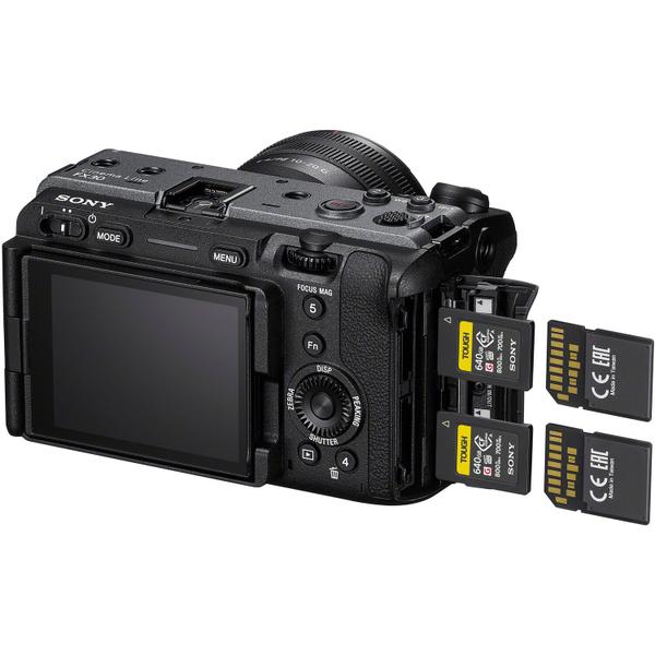 Sony cinema ilme-fx30 corpo com alça xlr Imagem de Sony cinema ilme-fx30 corpo com alça xlr