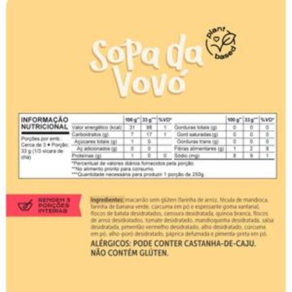 Imagem de Sopa da Vovó HOLYSOUP s/ glúten 130g