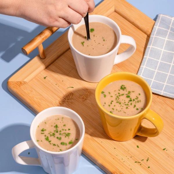 Sopa de Caneca Proteica de Cebola Sem Glúten, Vegana Mexidona 30g Imagem de Sopa de Caneca Proteica de Cebola Sem Glúten, Vegana Mexidona 30g