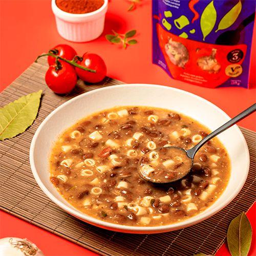 Sopa de Feijão Mexidona Vegana contendo 3 pacotes de 115g cada Imagem de Sopa de Feijão Mexidona Vegana contendo 3 pacotes de 115g cada