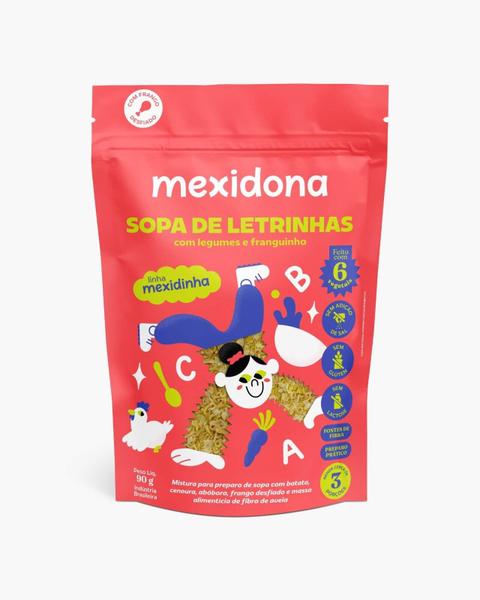 Imagem de Sopa de Letrinhas com Legumes e Frango 90g - Mexidona