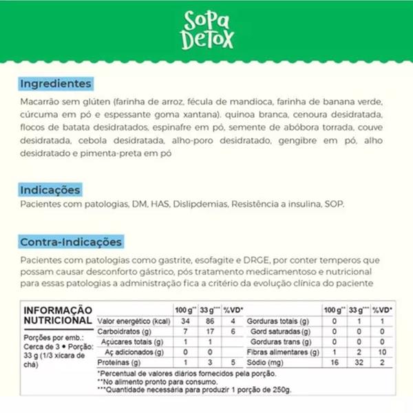 Imagem de Sopa Detox s/ Gluten HOLYSOUP 130g