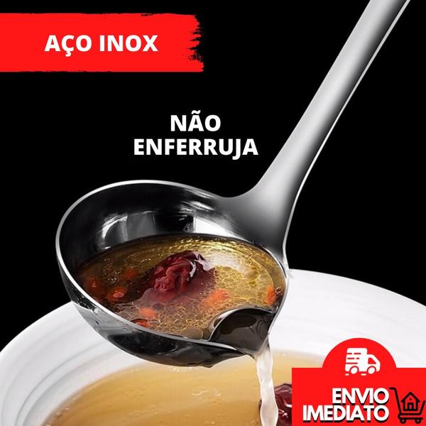 Imagem de Sopas Sem Estresse: Concha de Separação de Aço Inox