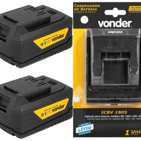 Imagem de SOPRADOR 18V ISV1834 c/ 2 Baterias 4.0Ah + Carregador VONDER