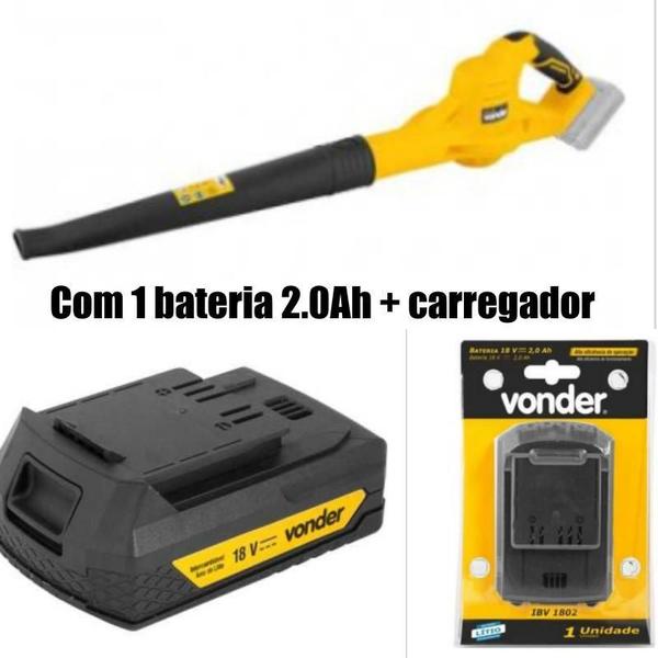 Imagem de Soprador 18V Isv1834 Com Bateria 2.0 Ah E Carregador Vonder