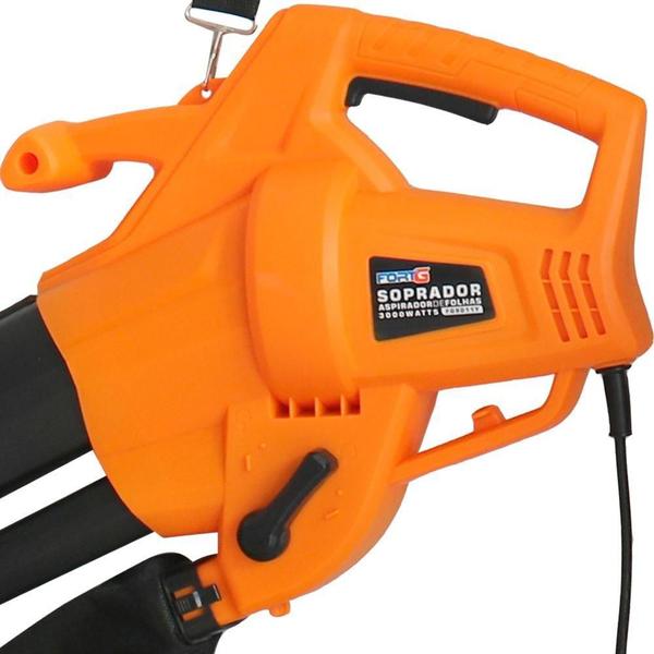 Soprador Aspirador de Folhas Elétrico 3000W 110V FORTGPRO Imagem de Soprador Aspirador de Folhas Elétrico 3000W 110V FORTGPRO