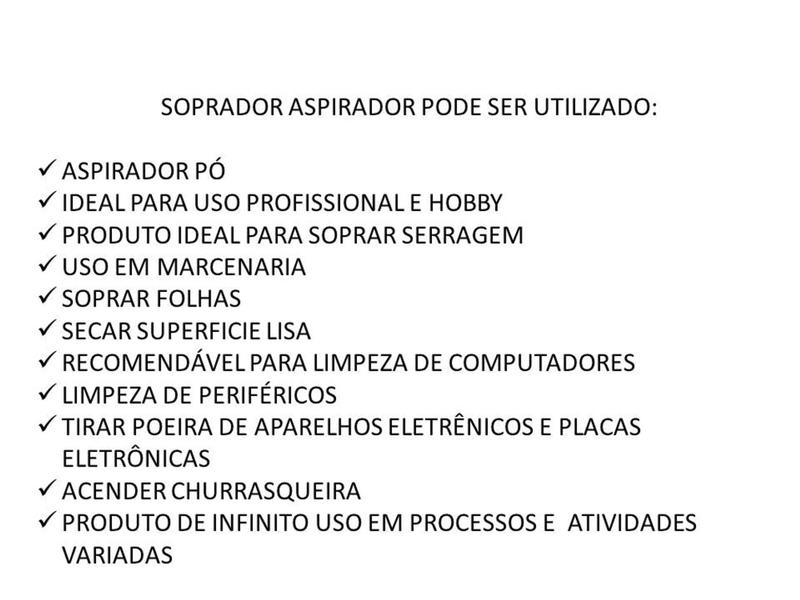 Imagem de Soprador Aspirador Limpeza Computador Notebook 600w 110v