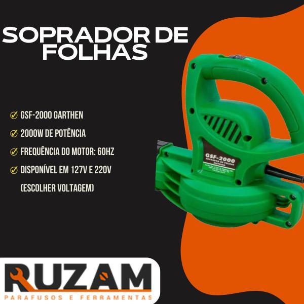 Imagem de  Soprador De Folhas 2000w Gsf-2000 Garthen