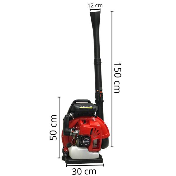 Imagem de Soprador De Folhas Costal A Gasolina Motor 63cc IWSFG2T63