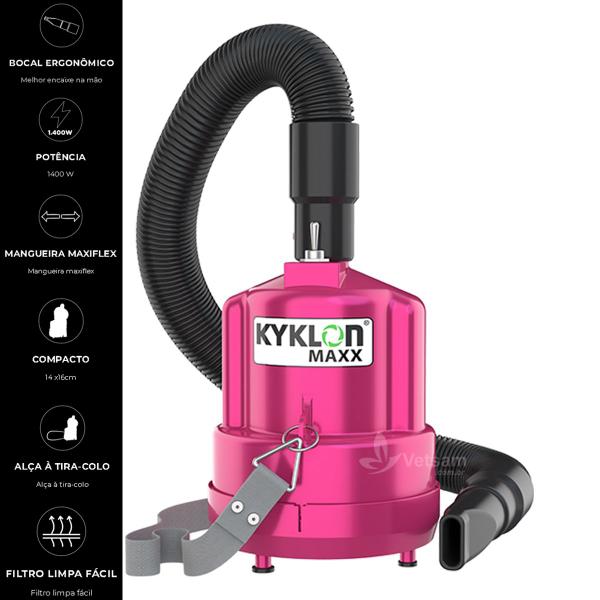 Imagem de Soprador Kyklon Maxx 1400w Rosa 220v Petshop