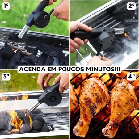 Imagem de Soprador Manual Para Churrasqueira E Lareira À Carvão