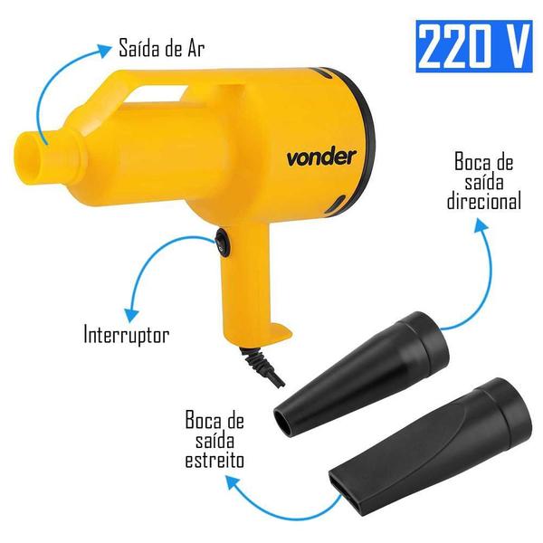 Imagem de Soprador Secador Automotivo Profissional Sav 1200 Vonder