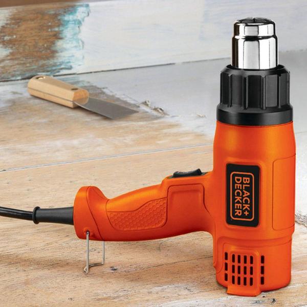 Imagem de Soprador Térmico Black & Decker, 1.500W, 220V, Cabo Ergonômico, Laranja/Preto - HG1500-B2