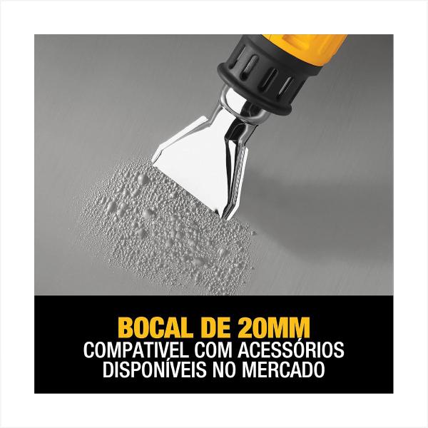 Imagem de Soprador térmico Temperatura Digital D26414, 127 V - DeWalt 