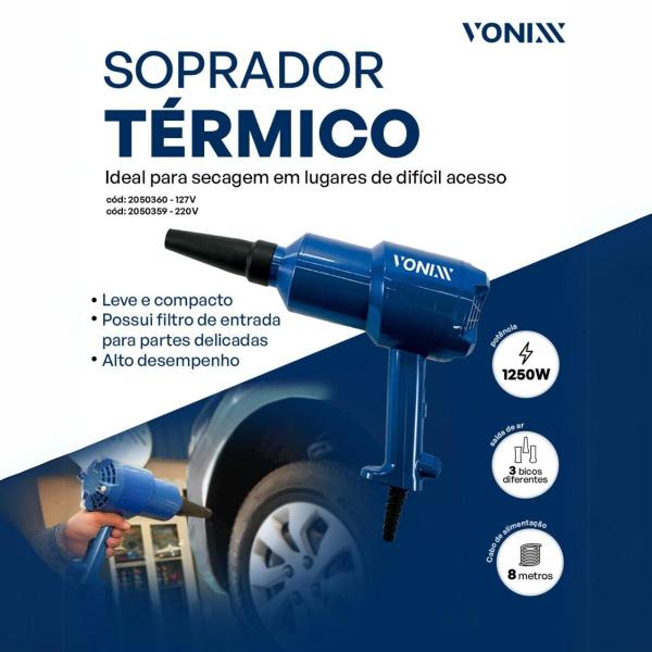 Imagem de Soprador Termico Vonixx Ar Fast 220v Secador Ar Termico 