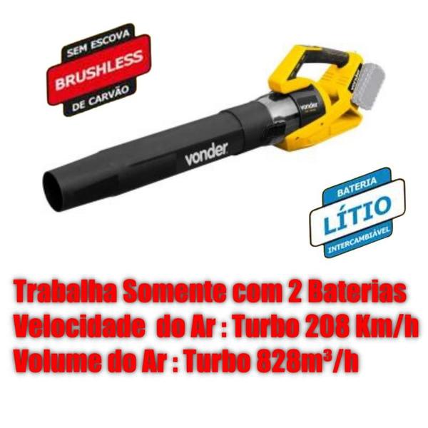 Imagem de Soprador TURBO ISV 1846B VONDER 18V+18V c/ 2 baterias 5Ah