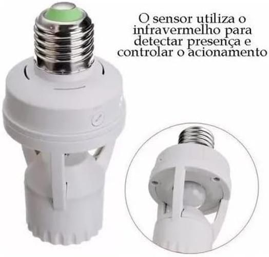 Imagem de Soquete Com Sensor D Presença Para Lâmpada Led Movimento360º