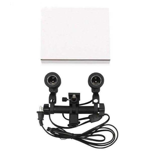Soquete Duplo Lâmpada Iluminação Estúdio Fotográfico Dslr - Lgcm Imagem de Soquete Duplo Lâmpada Iluminação Estúdio Fotográfico Dslr