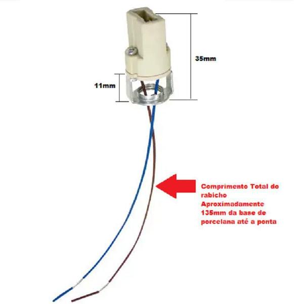 Imagem de Soquete G9 Base Porcelana Kit 30 peças