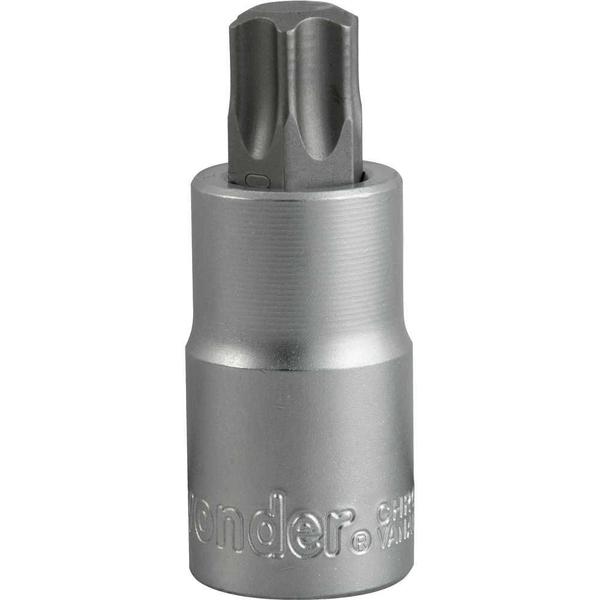 Imagem de Soquete hexalobular macho T-60, encaixe 1/2", VONDER