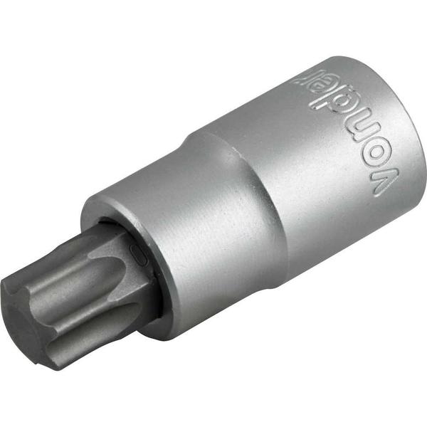 Imagem de Soquete hexalobular macho T-60, encaixe 1/2", VONDER