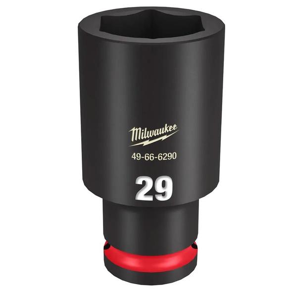 Soquete impacto encaixe 1/2 pol 29mm x 78mm milwaukee Imagem de Soquete impacto encaixe 1/2 pol 29mm x 78mm milwaukee
