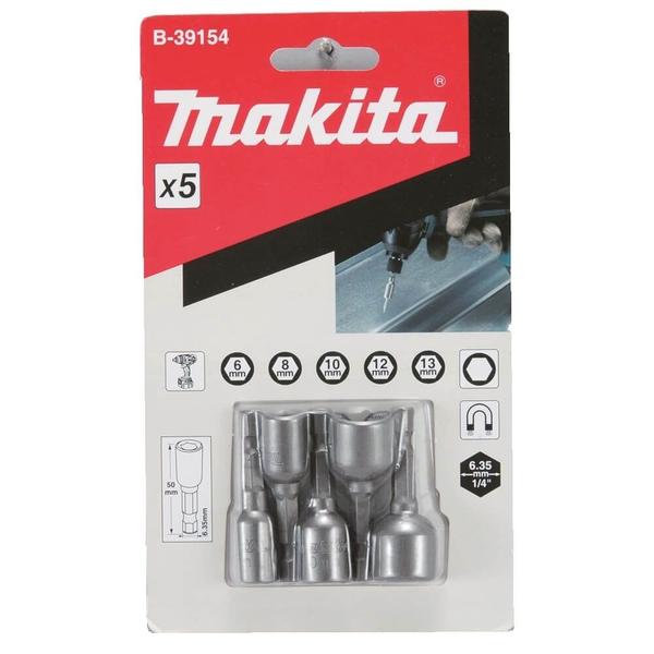 Imagem de Soquete Magnetico de 6 a 13mm 5Pcs B-39154 Makita