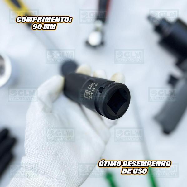 Imagem de Soquete Pito Impacto Longo Sextavado 23 Mm Encaixe 3/4''