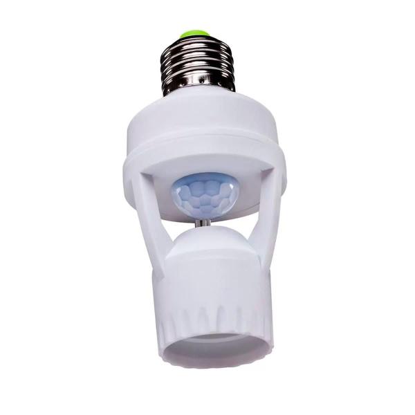 Soquete Sensor De Movimento E Presença Lampada Bocal E-27 - Bellator Imagem de Soquete Sensor De Movimento E Presença Lampada Bocal E-27