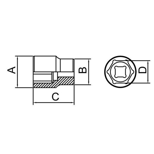 Imagem de Soquete sextavado 3/4 27mm tramontina