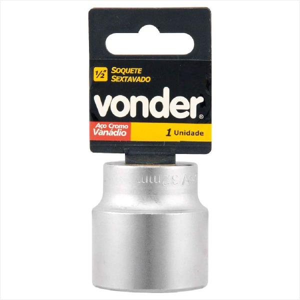 Imagem de Soquete sextavado com encaixe de 1/2" 21 mm - Vonder