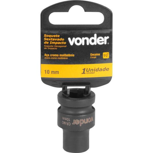 Imagem de Soquete Sextavado de Impacto enc 1/2" 10mm Aço Cromo Vonder