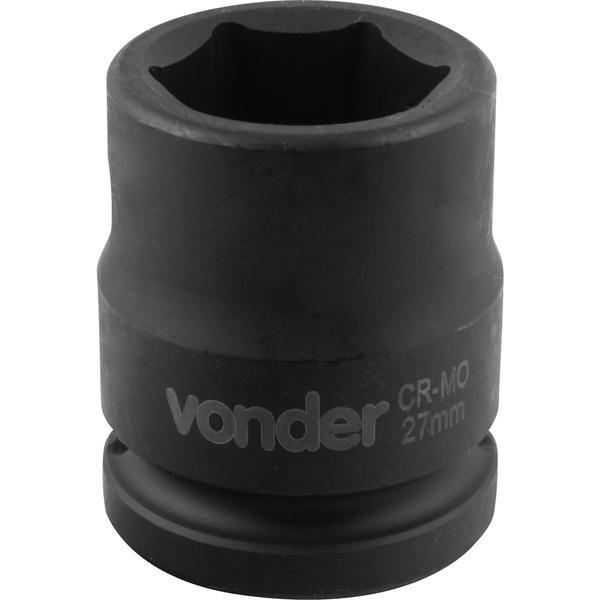 Imagem de Soquete Sextavado de Impacto Encaixe 3/4" 27mm Aço Cromo  - Vonder