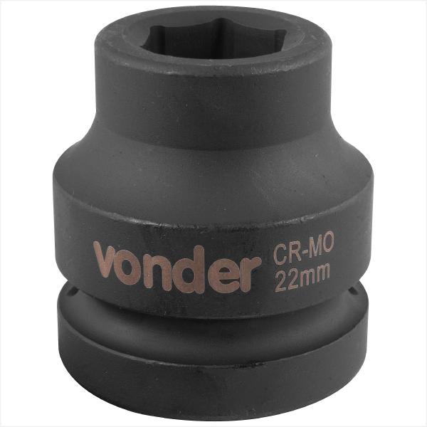 Imagem de Soquete sextavado de impacto encaixe de 1" x 22,0 mm - Vonder