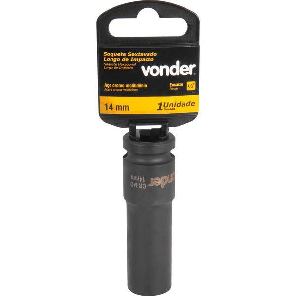 Imagem de Soquete Sextavado de Impacto Longo Encaixe 1/2" 14mm Vonder