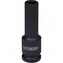 Imagem de Soquete sextavado impacto longo encaixe 1/2" 13mm - worker