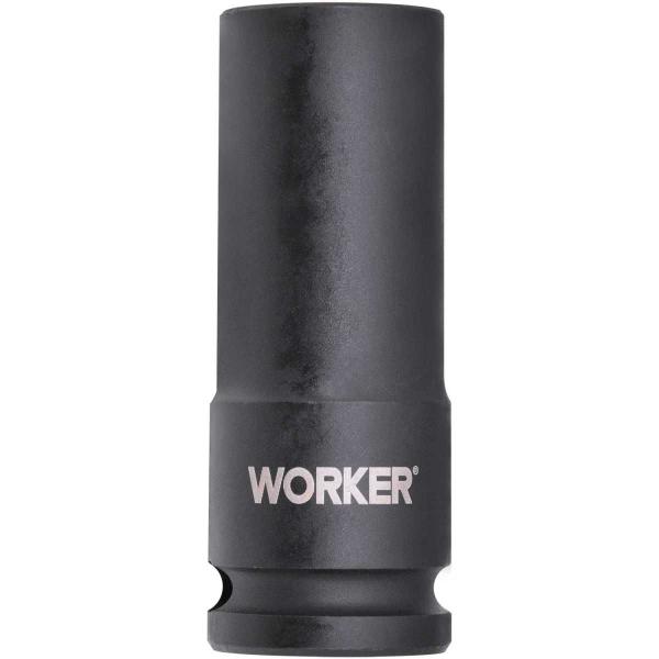 Imagem de Soquete sextavado impacto longo encaixe 1/2" 14mm - worker