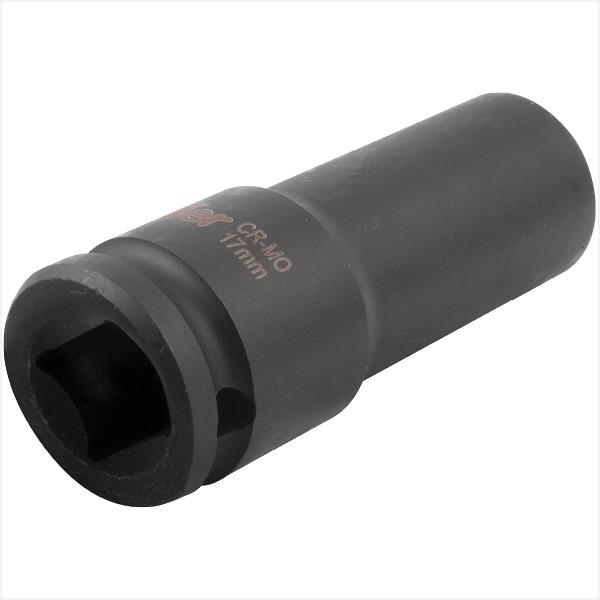 Imagem de Soquete sextavado longo de impacto 17 mm encaixe de 1/2" Vonder