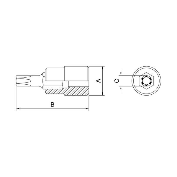 Soquete Trafix 3/8" T-40 - 44813140 - TRAMONTINA Imagem de Soquete Trafix 3/8" T-40 - 44813140 - TRAMONTINA
